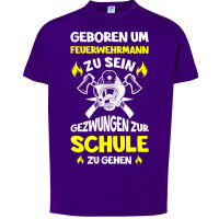 Kinder T-Shirt | Feuerwehrmann/Feuerwehrfrau zur Schule gezwungen | BACKDRA
