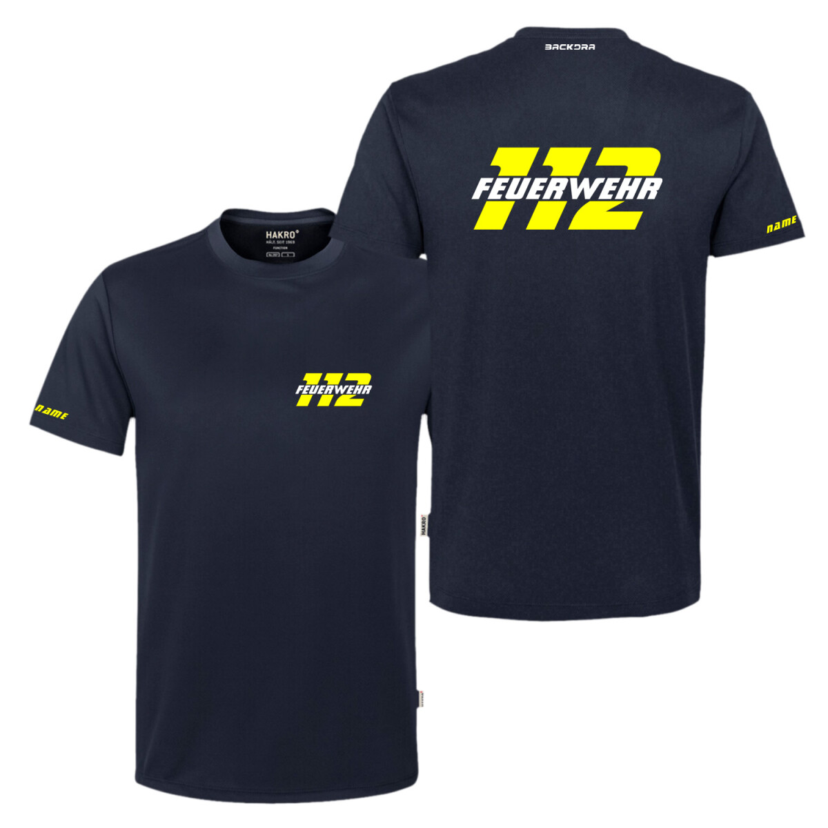 Funktions T-Shirt Männer | HAKRO 287 | Feuerwehr 112