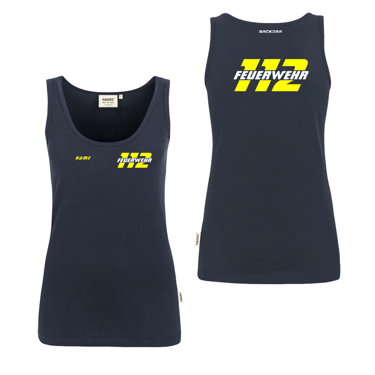 Tank Top Frauen | HAKRO 159 | Feuerwehr 112