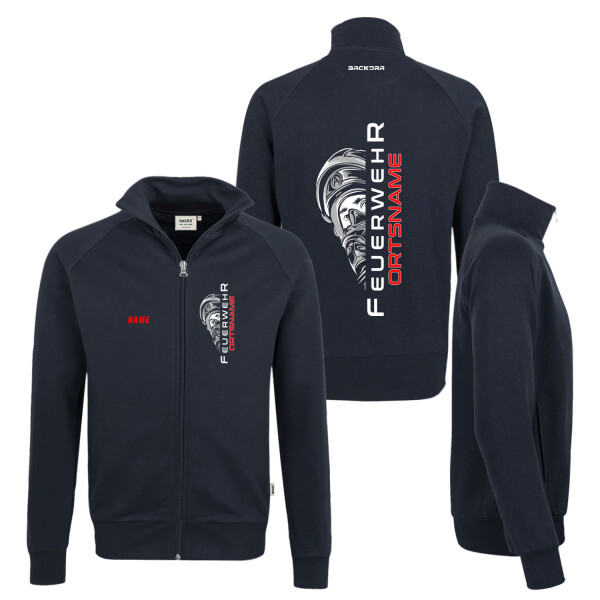 Feuerwehr Sweatjacke Männer | Feuer aus | HAKRO 606 | BACKDRA