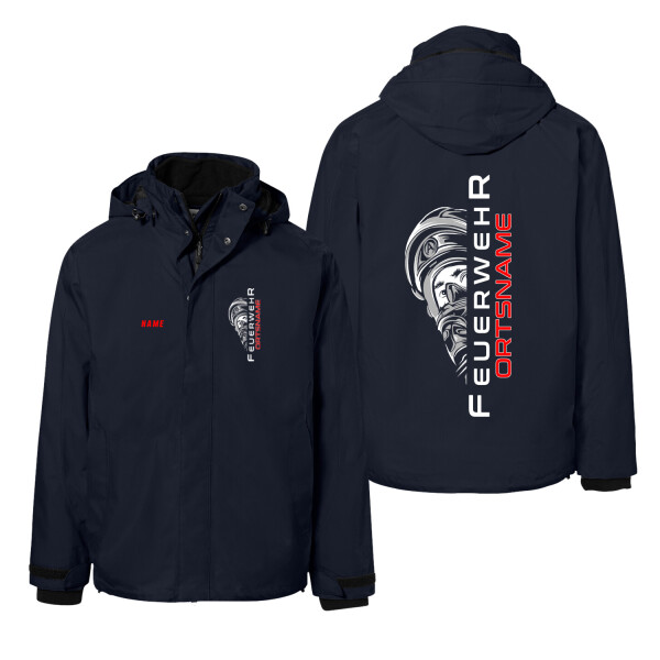 Feuerwehr 3 in 1 Active Kombijacke Männer | Feuer aus | HAKRO 853 | BACKDRA