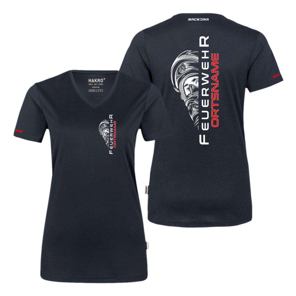 Feuerwehr Funktions T-Shirt Frauen | Feuer aus | HAKRO 187 |