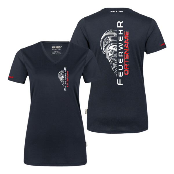 Feuerwehr Funktions T-Shirt Frauen | Feuer aus | HAKRO 187 | BACKDRA