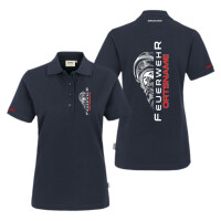 Feuerwehr Poloshirt Frauen Mikralinar® | Feuer aus | HAKRO 216 | BACKDRA