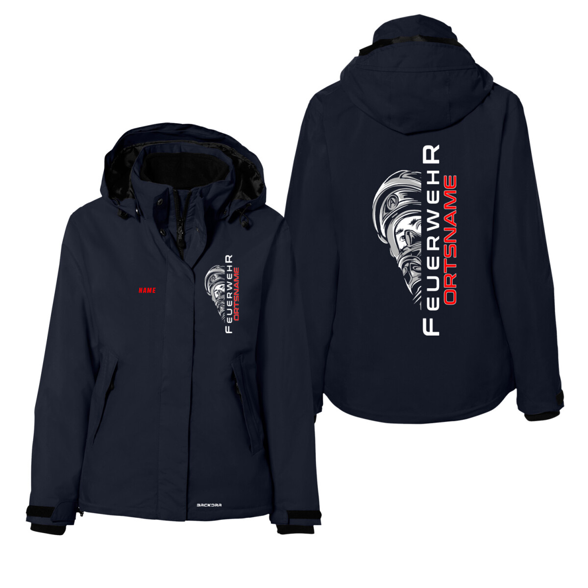 Feuerwehr 3 in 1 Active Kombijacke Frauen | Feuer aus | HAKR
