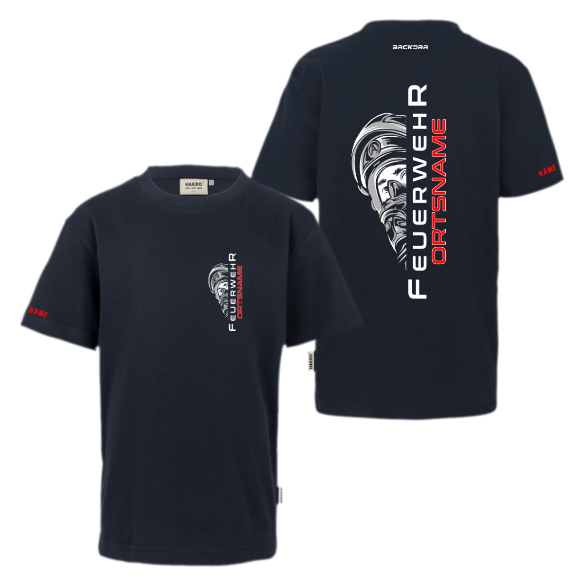 Feuerwehr T-Shirt Kinder | Feuer aus | HAKRO 521 Bio-Baumwol