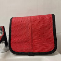 UNIKAT Kulturbeutel AB-Hygiene - Waschbeutel rot aus Feuerwehrschlauch - Upcycling | BACKDRA