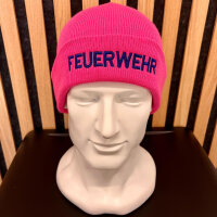 Wintermütze pinky bestickt Feuerwehr | BACKDRA