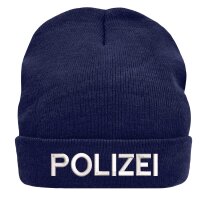 3M Thinsulate Wintermütze bestickt Polizei | BACKDRA
