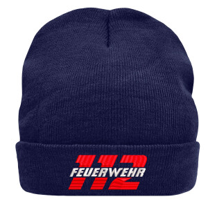 3M Thinsulate Wintermütze bestickt Feuerwehr 112 |...