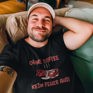 T-Shirt Männer | Feuerwehr ohne Kaffee | BACKDRA
