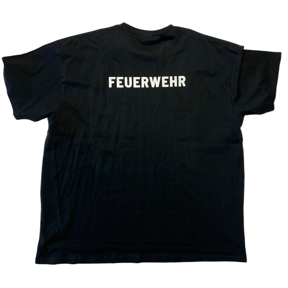 Feuerwehr T-Shirt Herren | 5XL | schwarz | Einzelstück