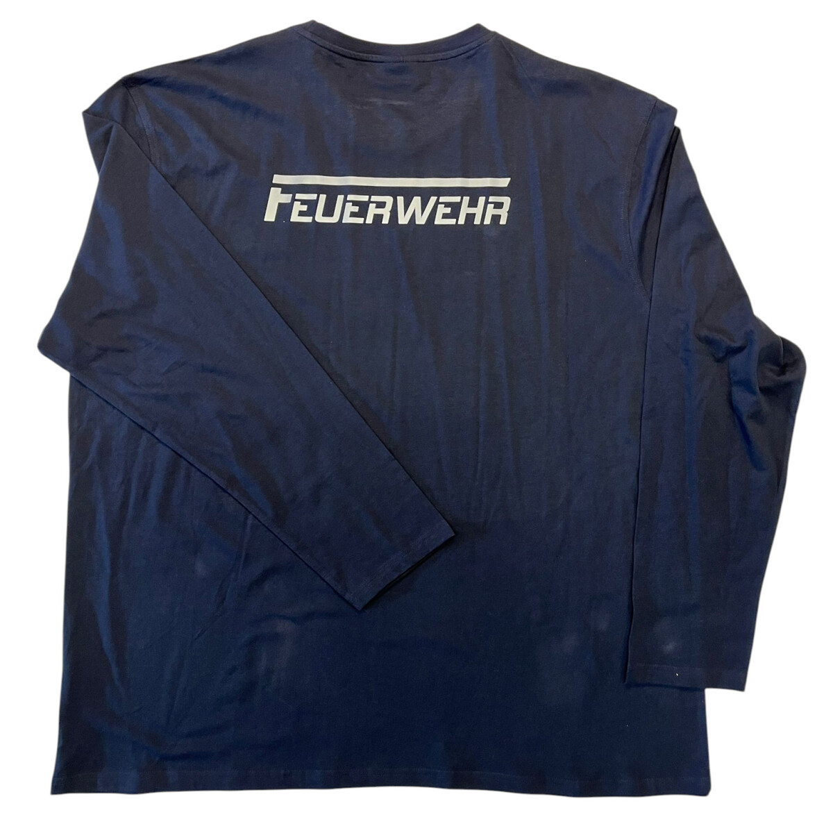 Feuerwehr Langarm T-Shirt Herren | 4XL | navyblau | Einzelst