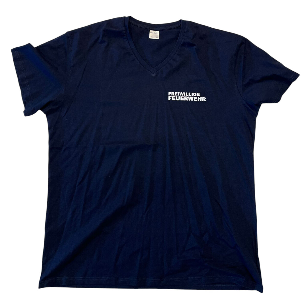 Feuerwehr V-Neck T-Shirt Herren | 3XL | navyblau | Einzelst&