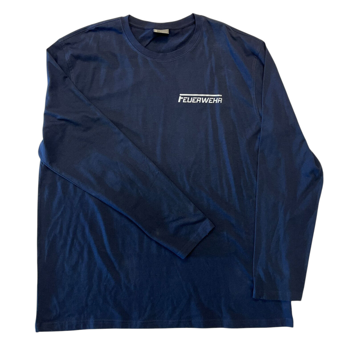 Feuerwehr Langarm T-Shirt Herren | 3XL | navyblau | Einzelst