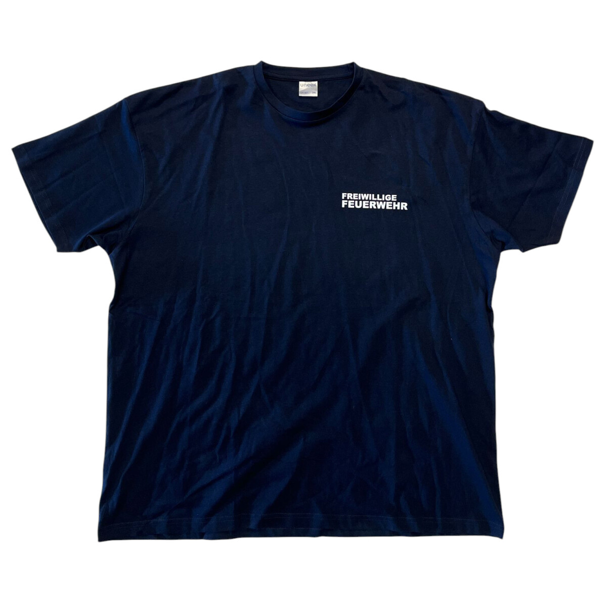 Feuerwehr T-Shirt Herren | XXL | navyblau | beidseitiger Dru