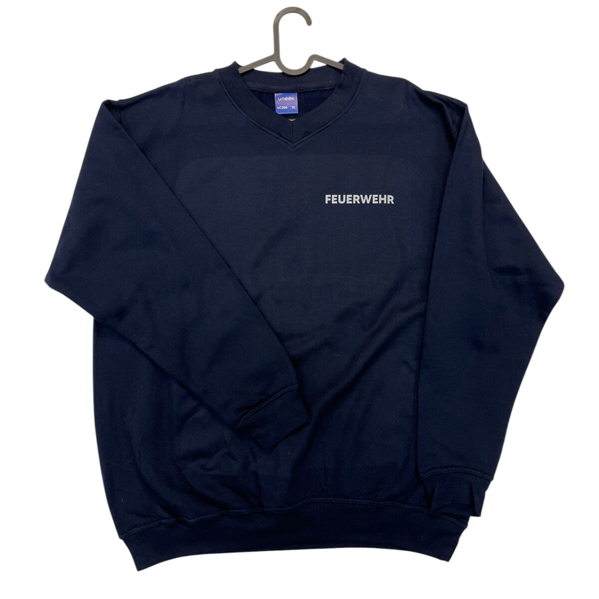 Feuerwehr V-Neck Sweat-Shirt UNISEX | XL | navyblau | Einzel