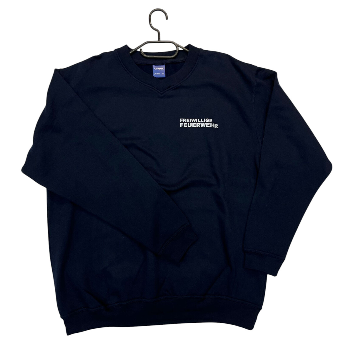 Feuerwehr V-Neck Sweat-Shirt UNISEX | XL | navyblau | Einzel