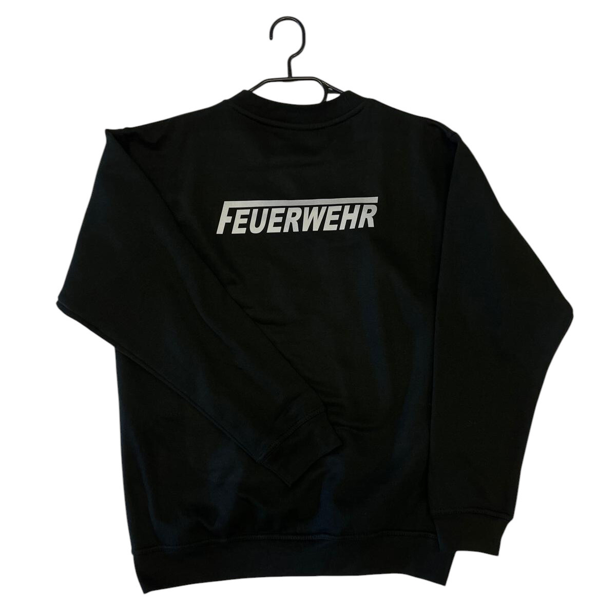 Feuerwehr V-Neck Sweat-Shirt UNISEX | S | schwarz | Einzelst