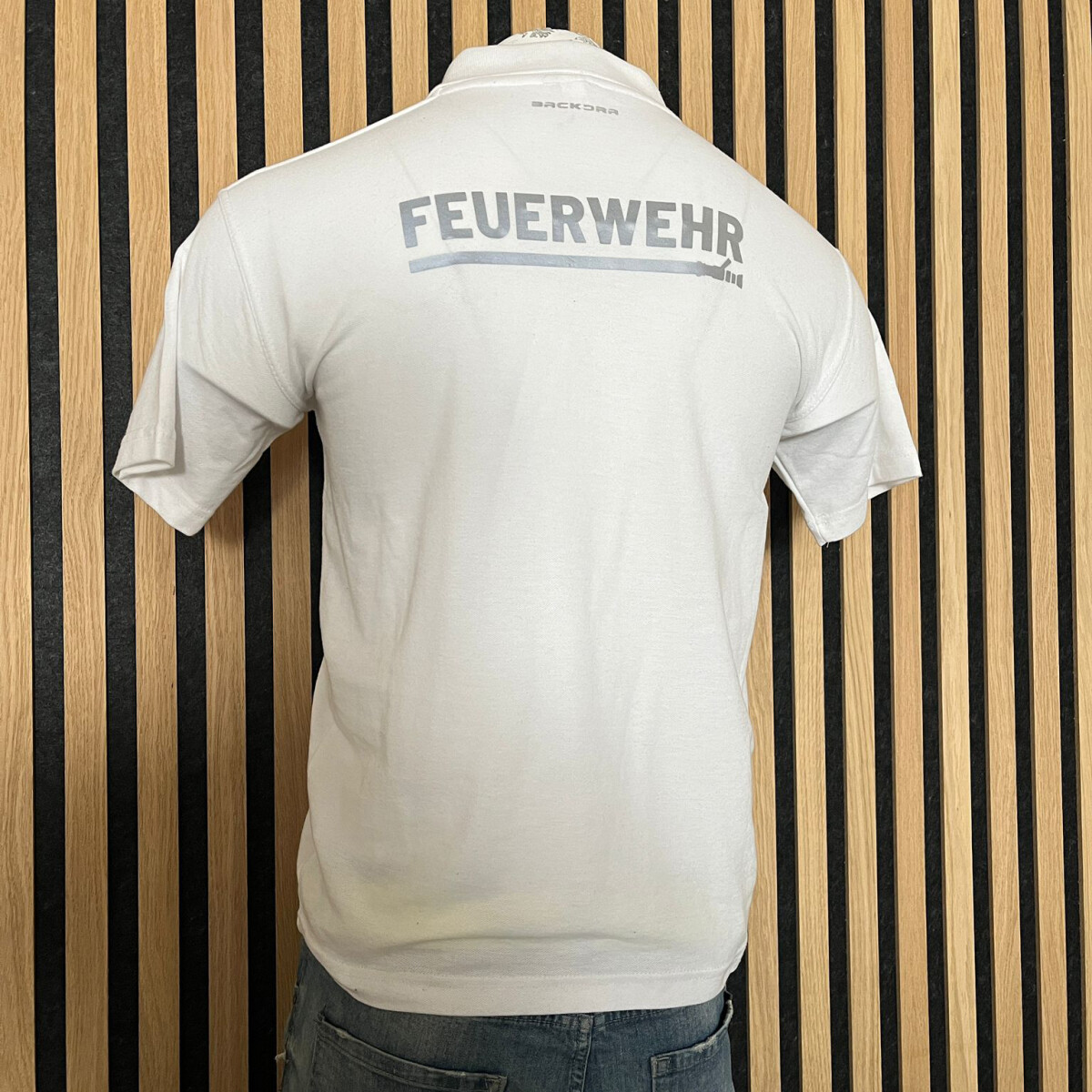 Feuerwehr Polo-Shirt Herren | XS | weiß | Einzelst&uum