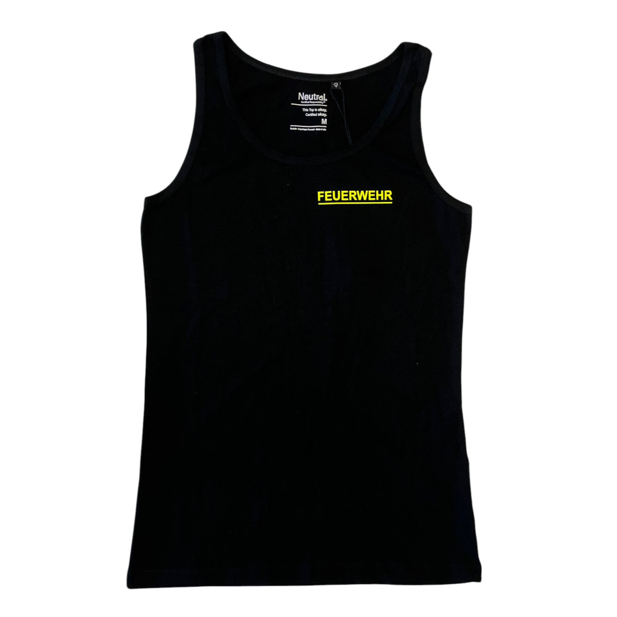 Feuerwehr Tank Top Damen | M | schwarz | Einzelstück