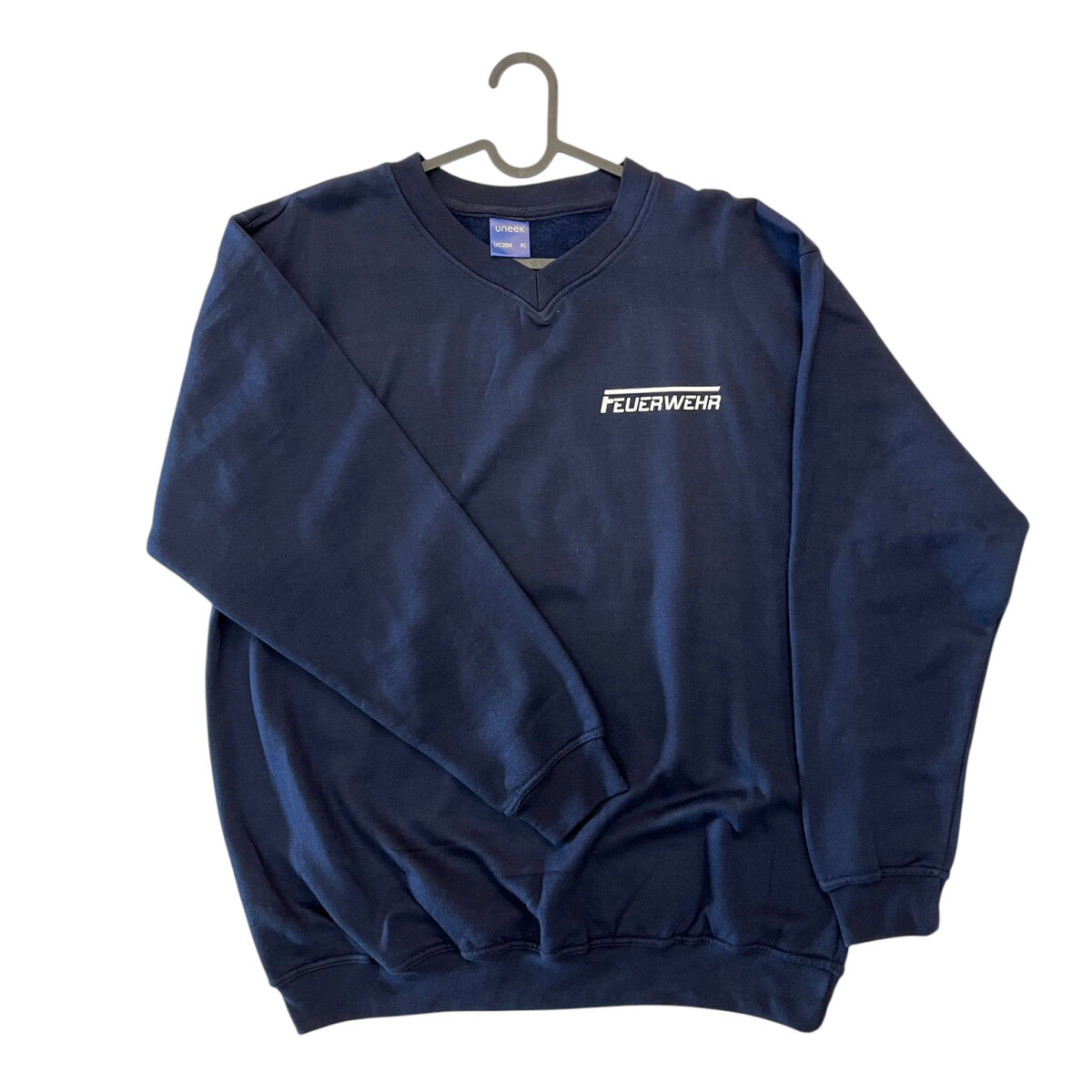 Feuerwehr V-Neck Sweat-Shirt UNISEX | XL | navyblau | Einzel