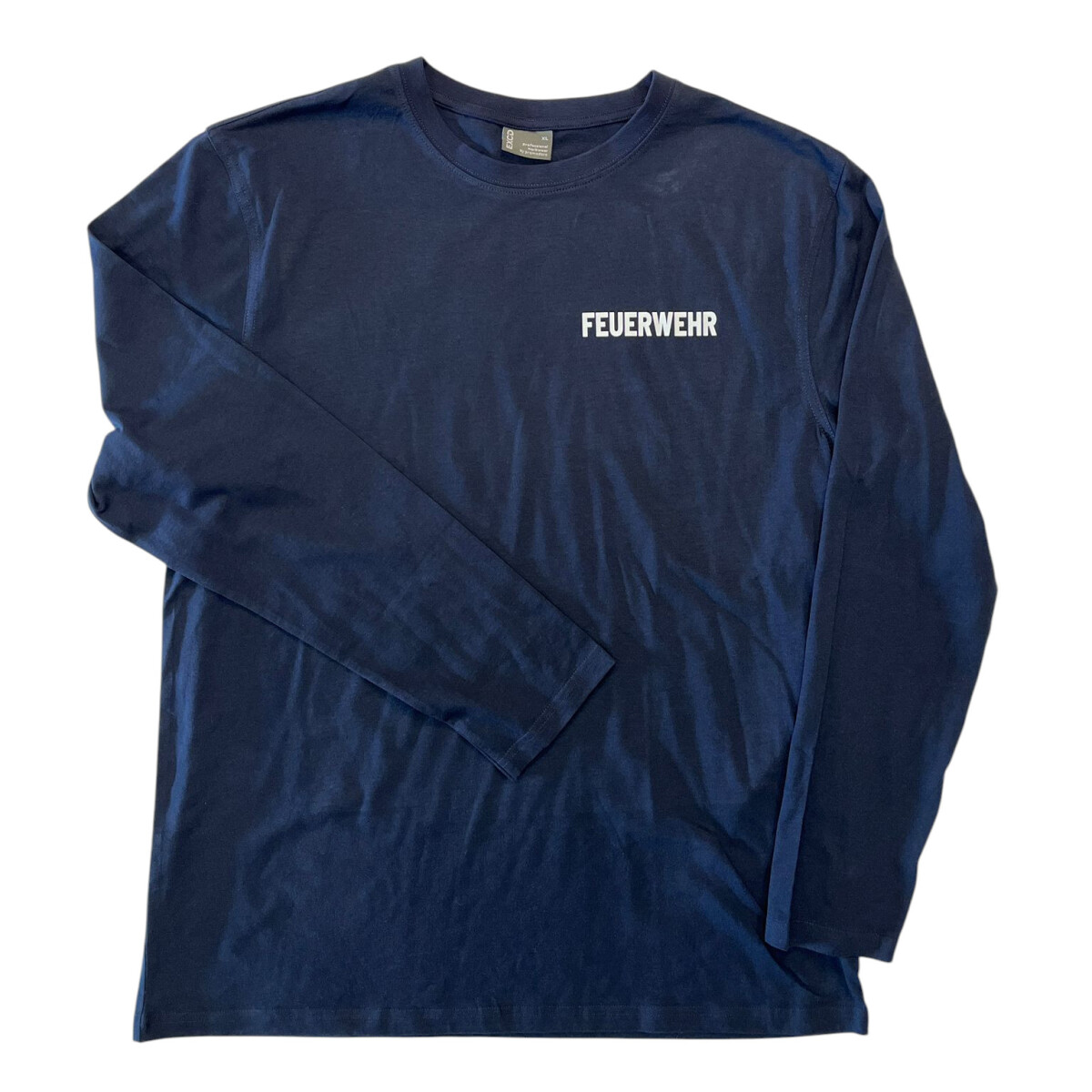 Feuerwehr Langarm T-Shirt Herren | XL | navyblau | Einzelst&
