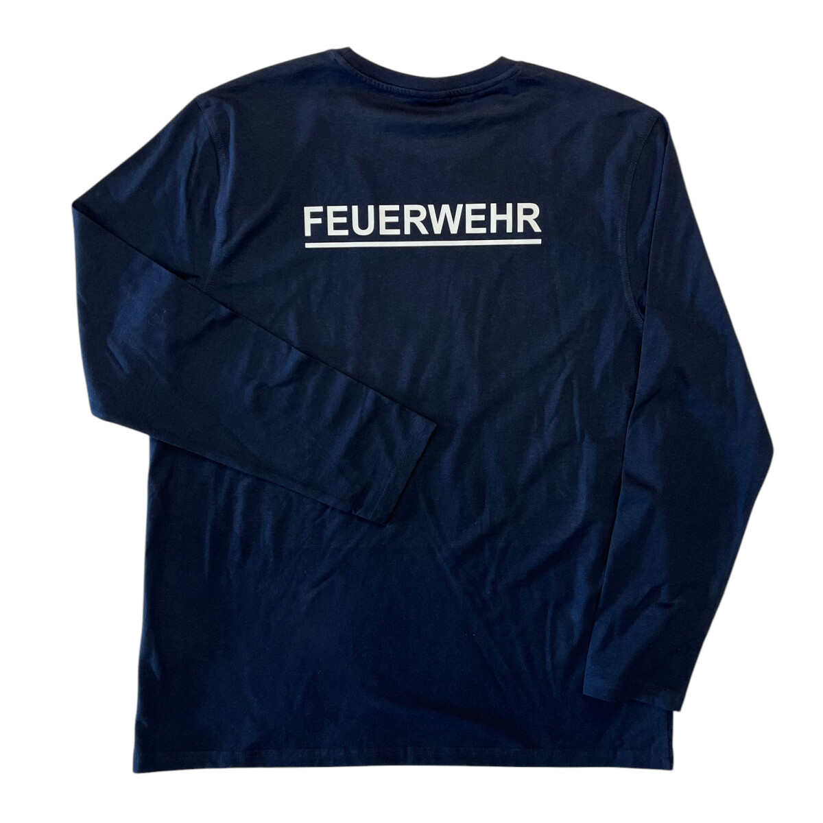 Feuerwehr Langarm T-Shirt Herren | XL | navyblau | Einzelst&