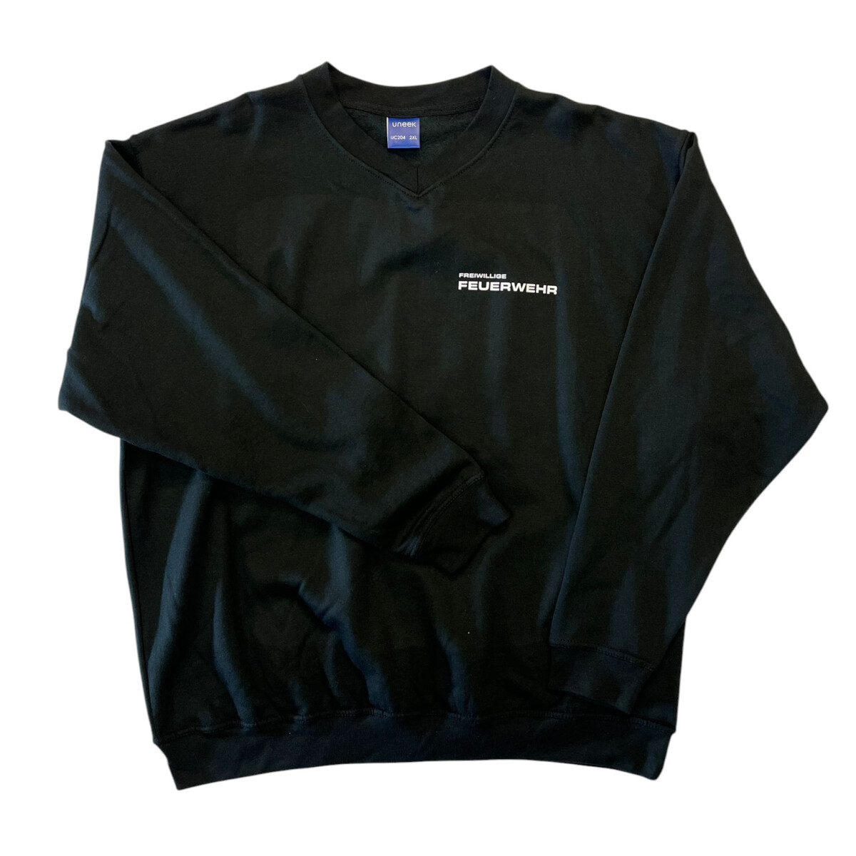 Feuerwehr V-Neck Sweat-Shirt UNISEX | XXL | schwarz | Einzel