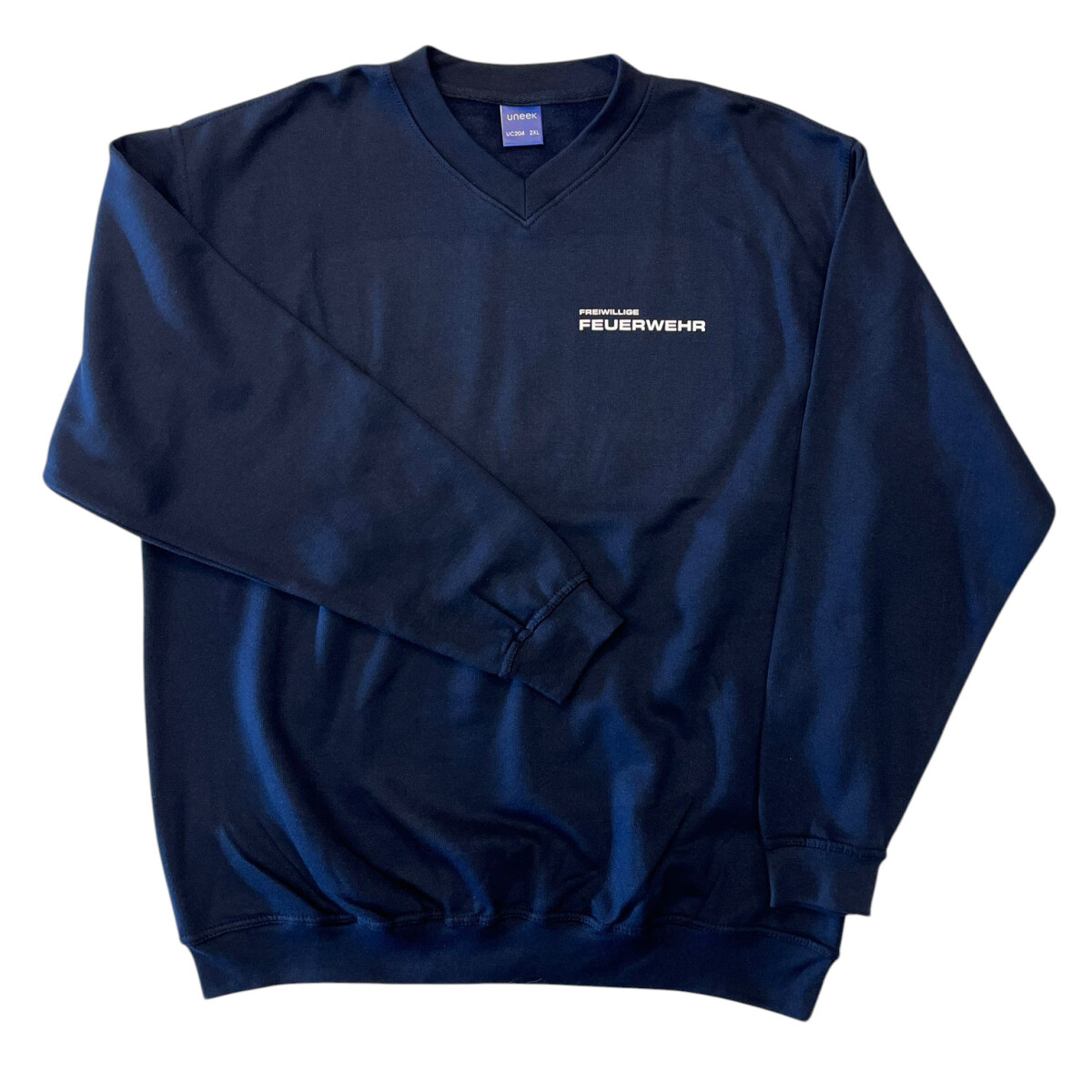 Feuerwehr V-Neck Sweat-Shirt UNISEX | XXL | navyblau | Einze