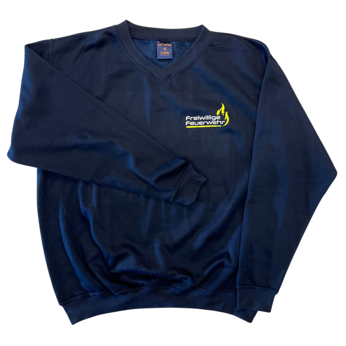 Feuerwehr V-Neck Sweat-Shirt UNISEX | XXL | navyblau