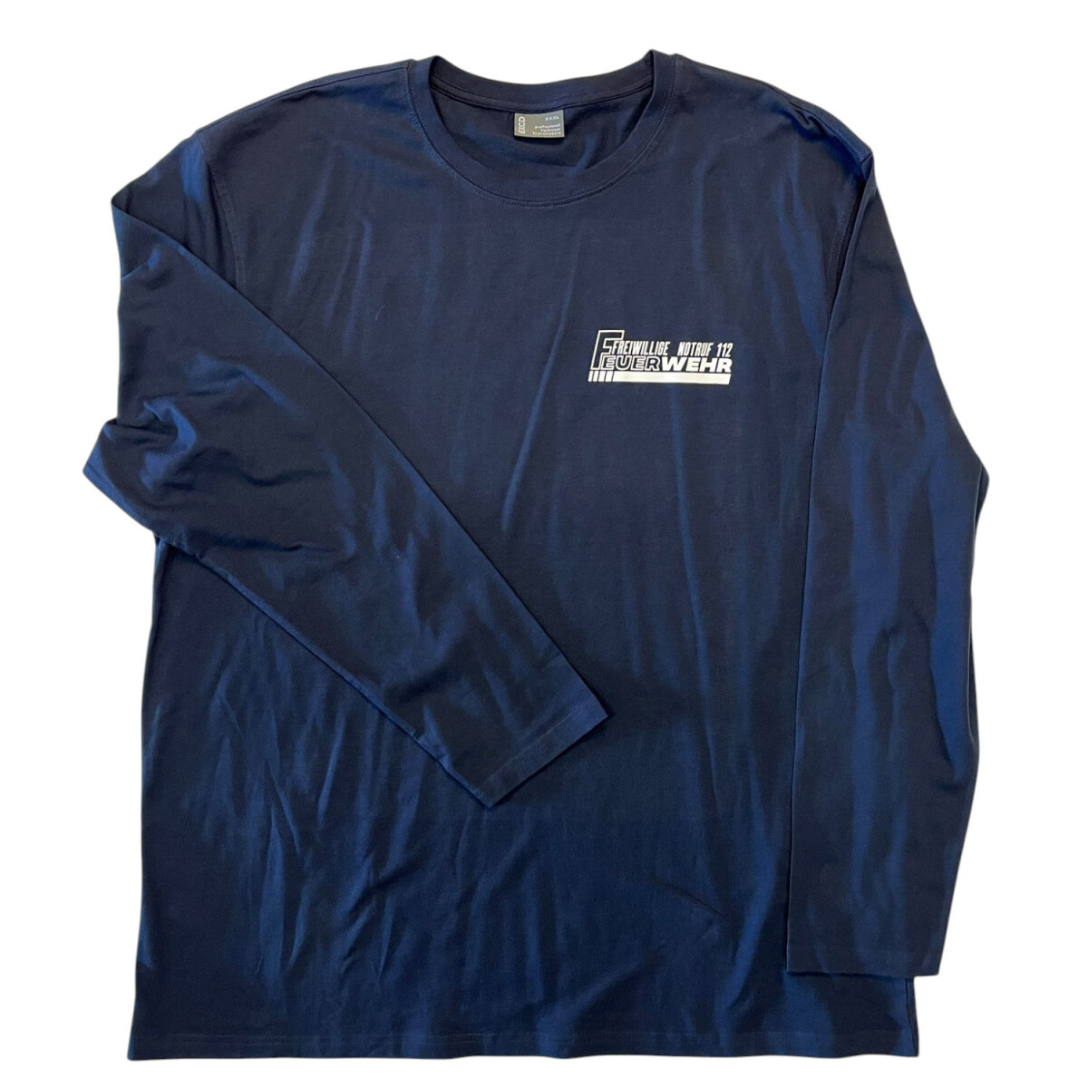 Feuerwehr Langarm T-Shirt Herren | 3XL | navyblau | Einzelst