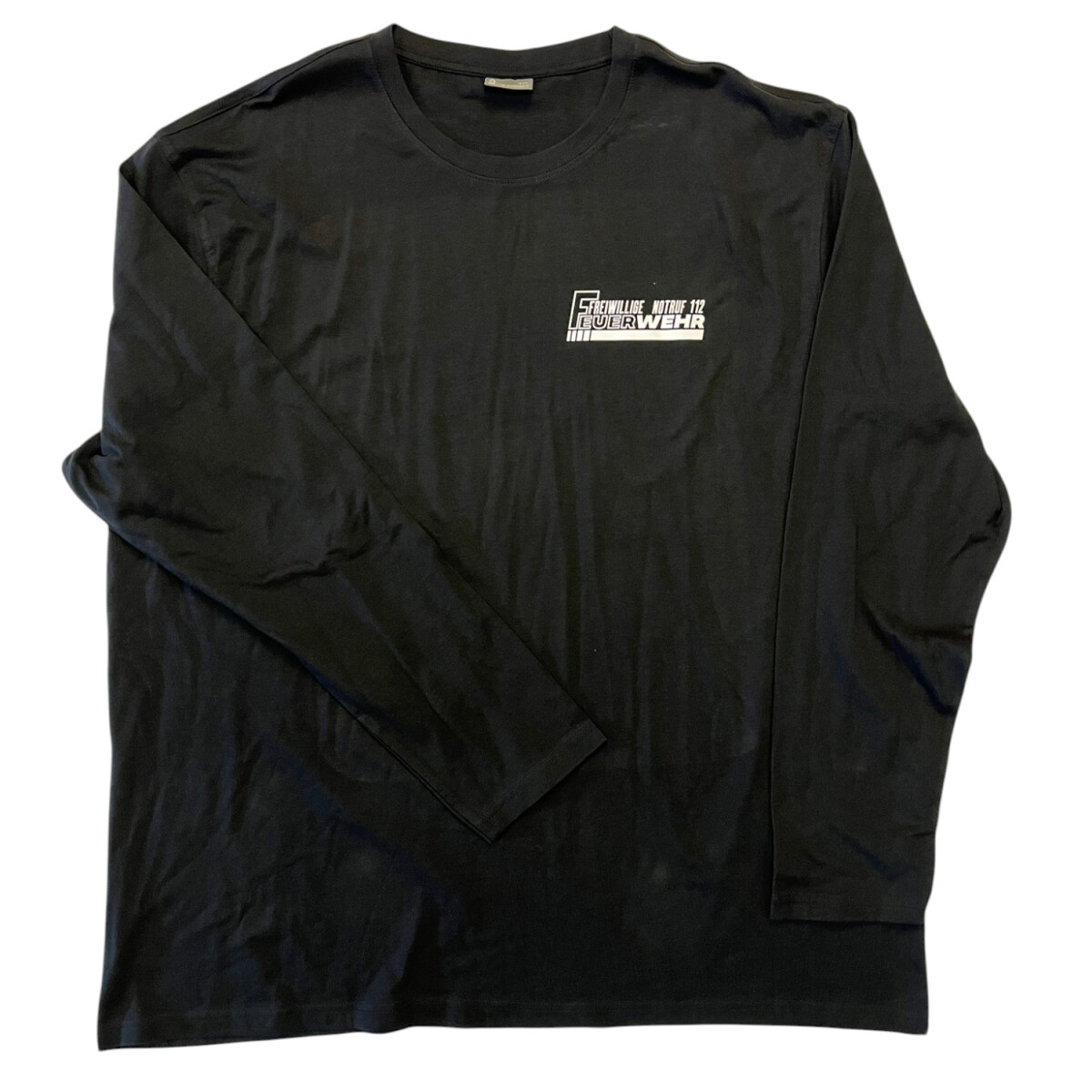 Feuerwehr V-Neck T-Shirt Herren | 4XL | schwarz | Einzelst&u
