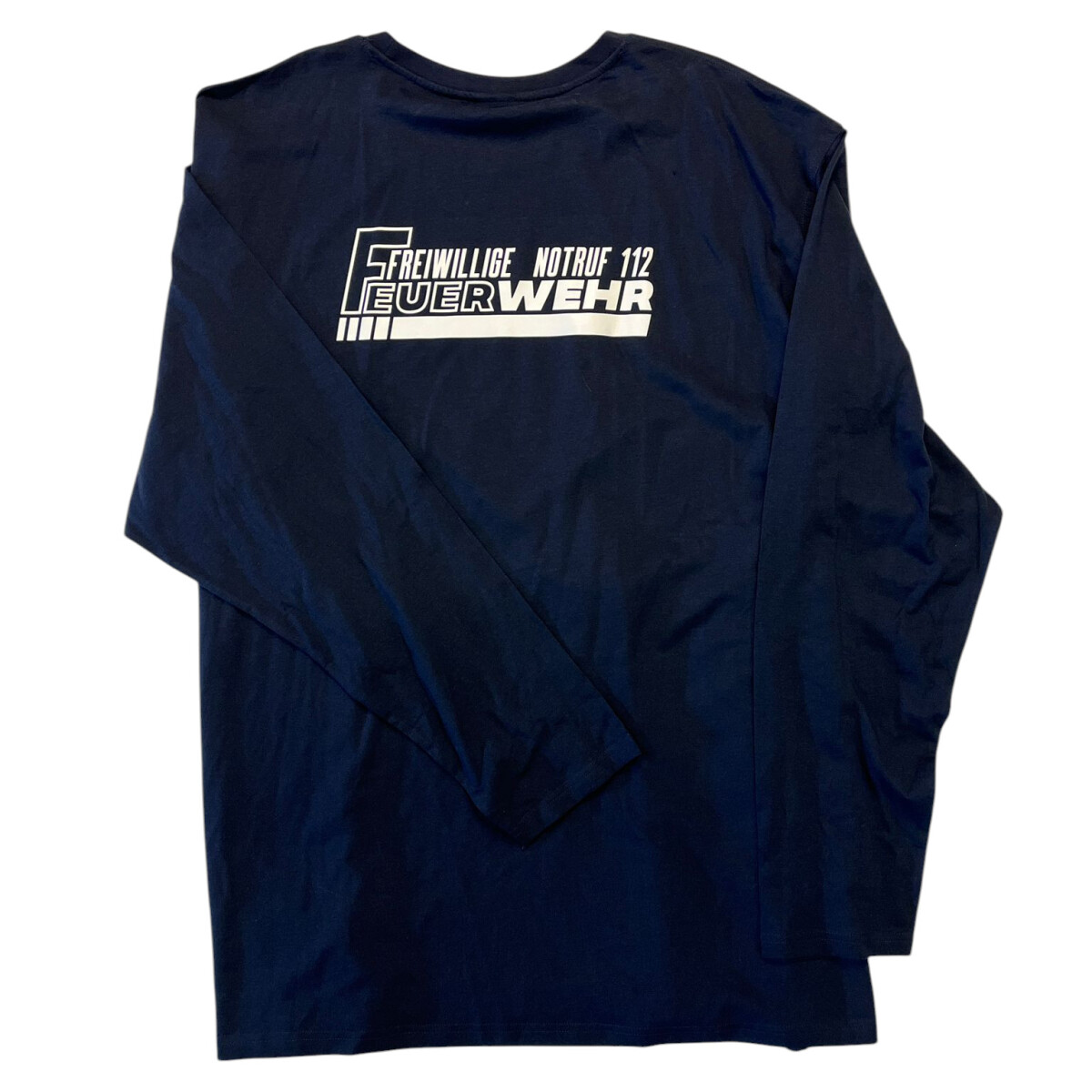 Feuerwehr Langarm T-Shirt Herren | 5XL | navyblau