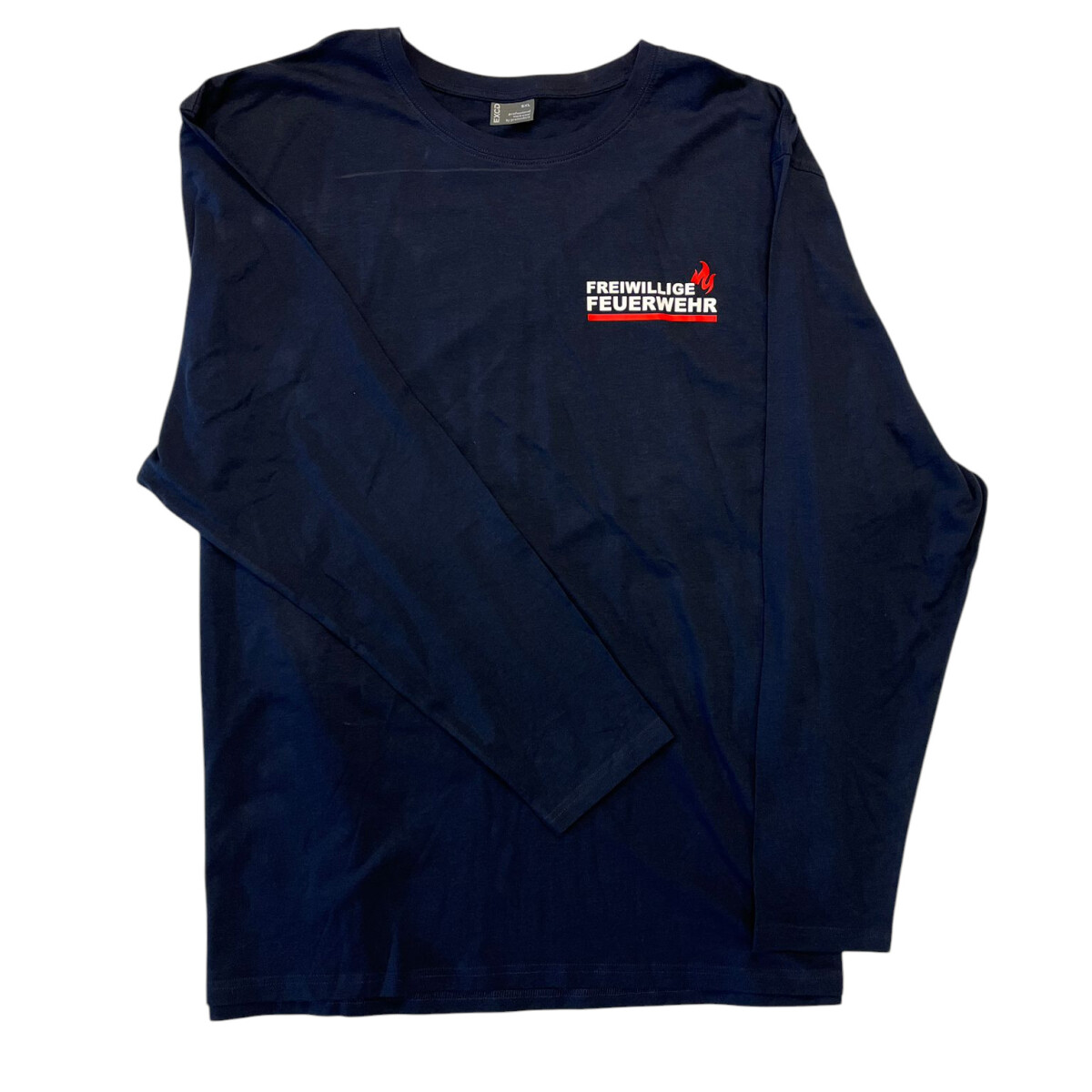 Feuerwehr Langarm T-Shirt Herren | 5XL | box