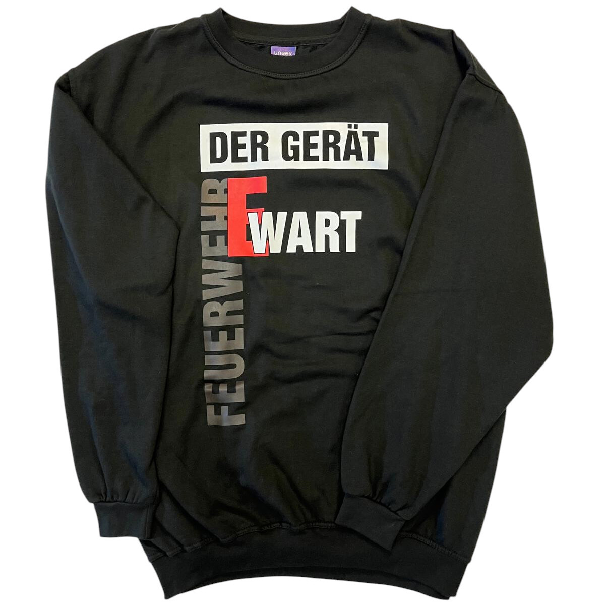 Feuerwehr Sweat-Shirt UNISEX | 5XL | schwarz | Einzelst&uuml