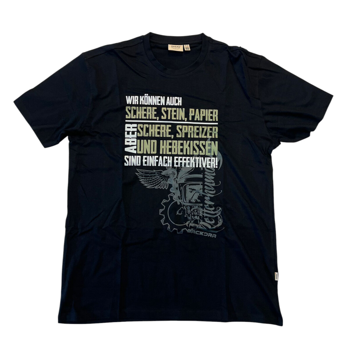 Feuerwehr Fun T-Shirt Herren | HAKRO 292 | XL | schwarz | Ei