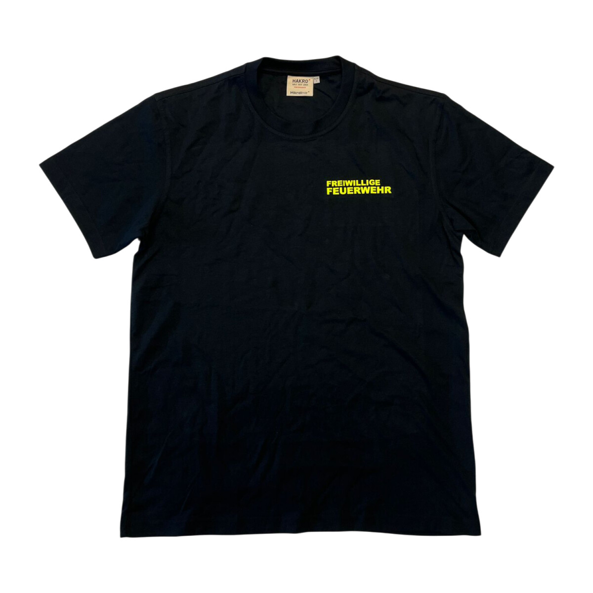 Feuerwehr T-Shirt Herren | HAKRO 281 | L | schwarz | Einzels