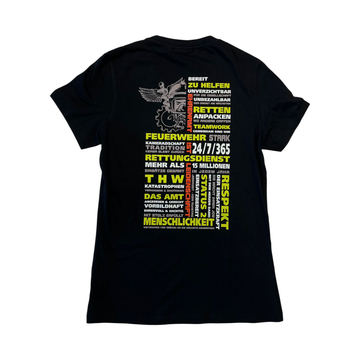 Feuerwehr T-Shirt Damen | HAKRO 127 | S | schwarz | Einzelst