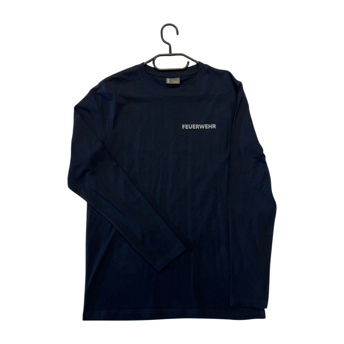 Feuerwehr Langarm T-Shirt Herren | S | navyblau | Einzelst&u