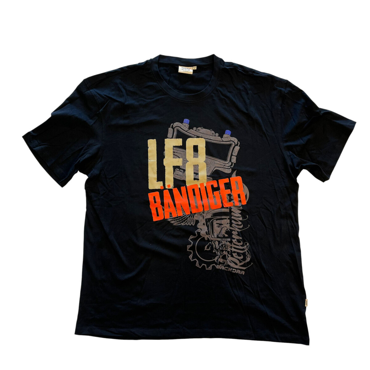 Feuerwehr Fun T-Shirt Herren | HAKRO 292 | 4XL | schwarz | E