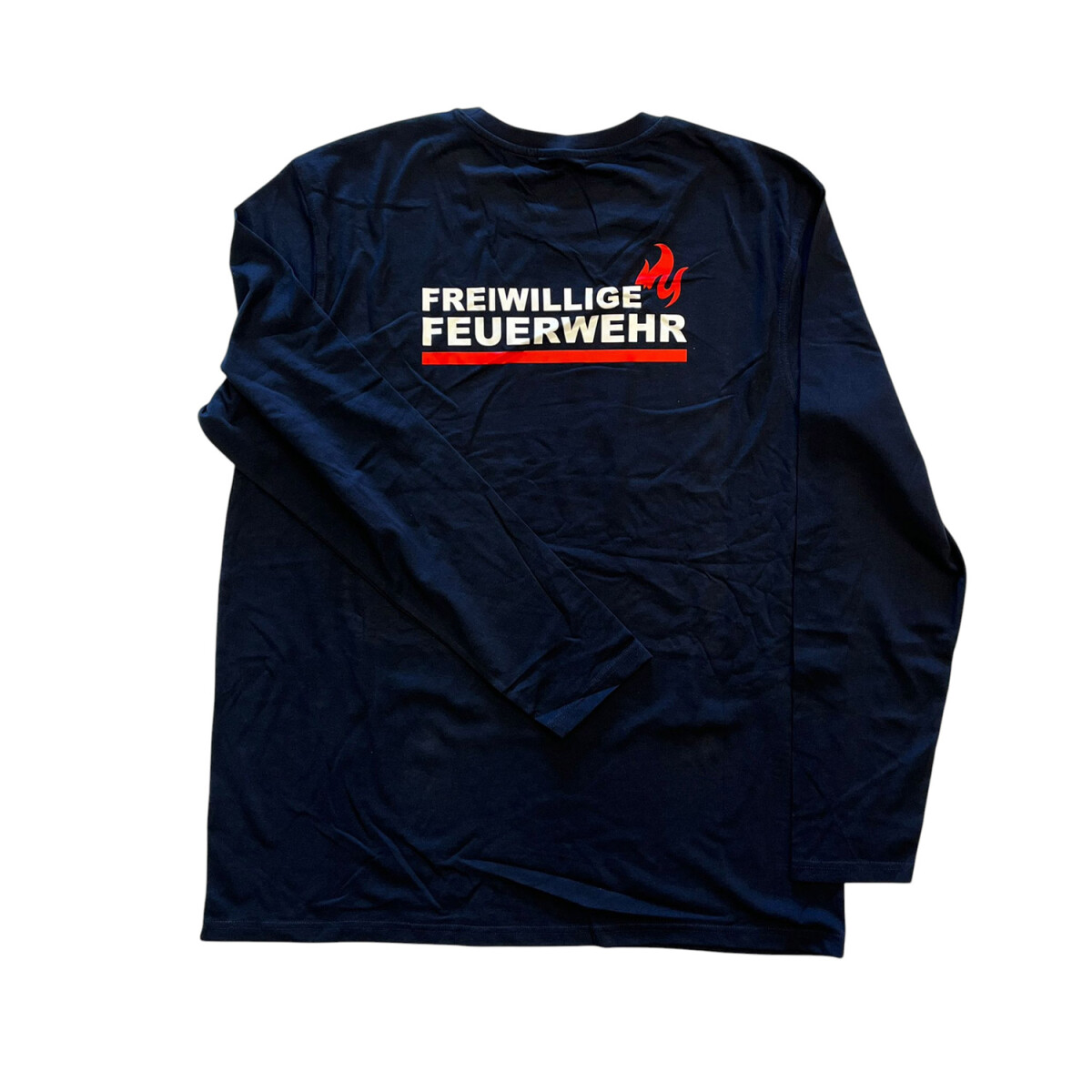 Feuerwehr Langarm T-Shirt Herren | XXL | navyblau | Einzelst