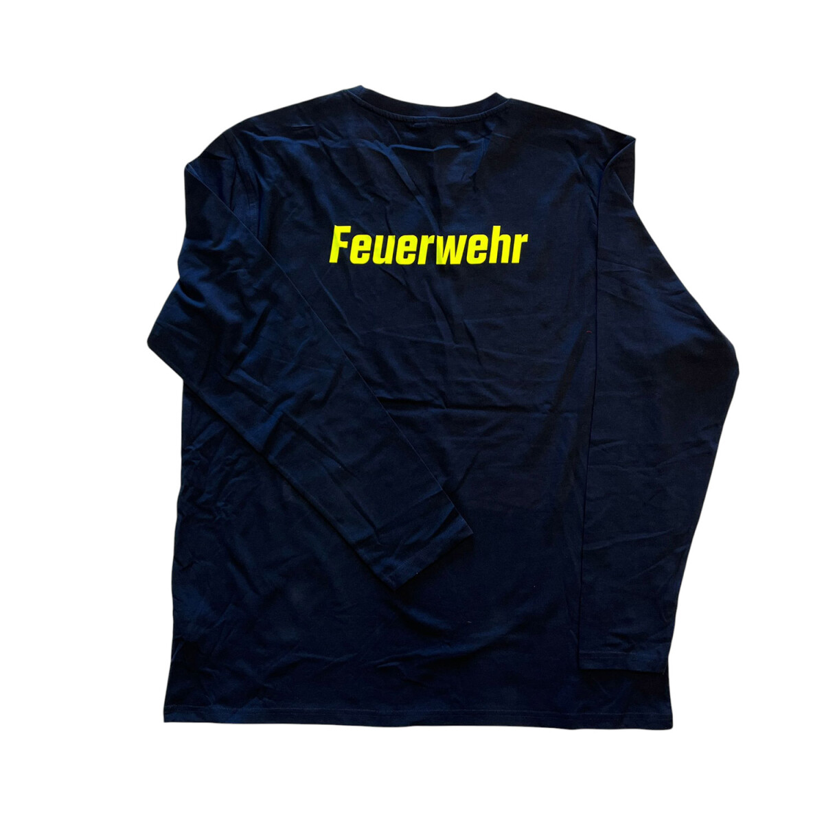 Feuerwehr Langarm T-Shirt Herren | XXL | navyblau | Einzelst