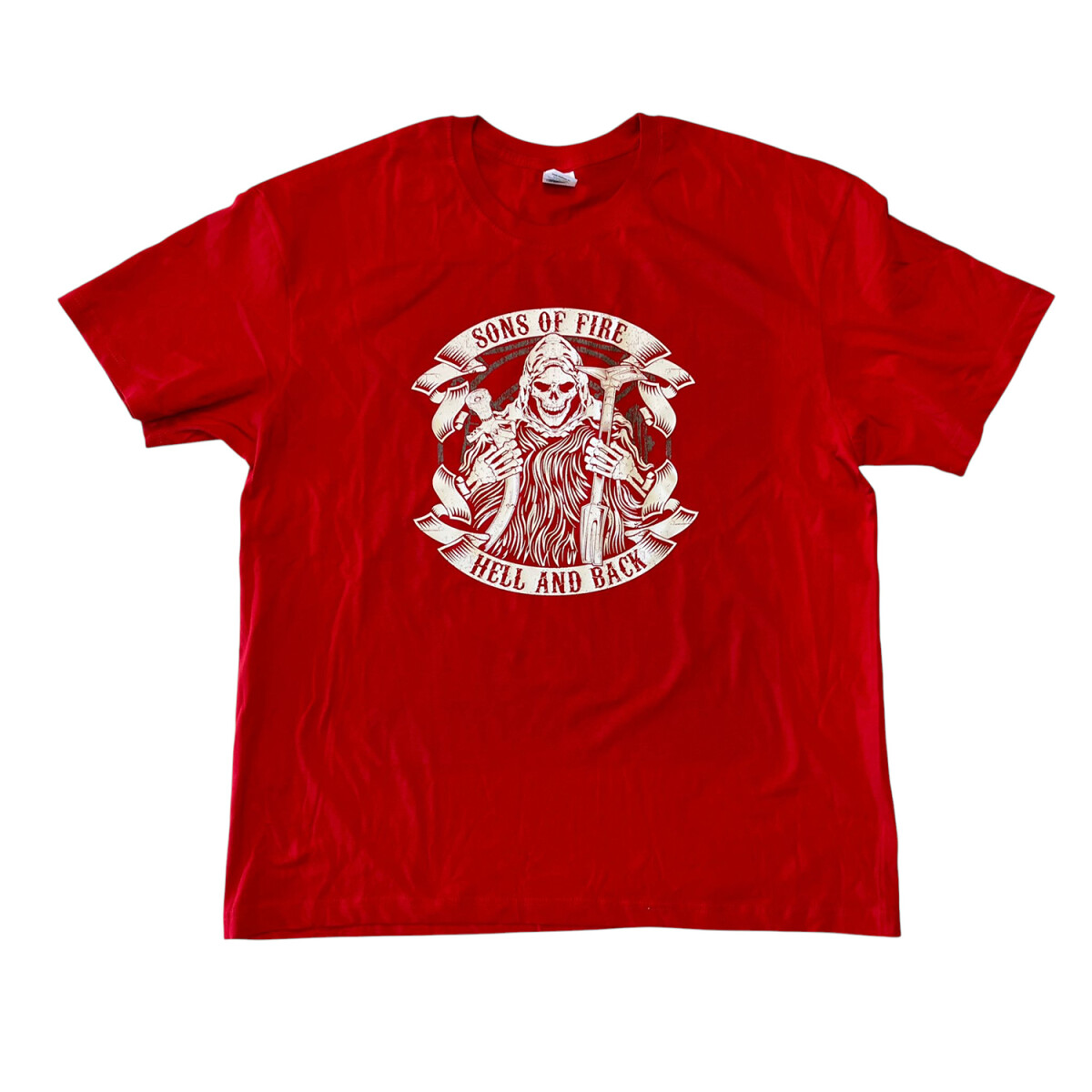 Feuerwehr T-Shirt Herren | 3XL | rot | Einzelstück