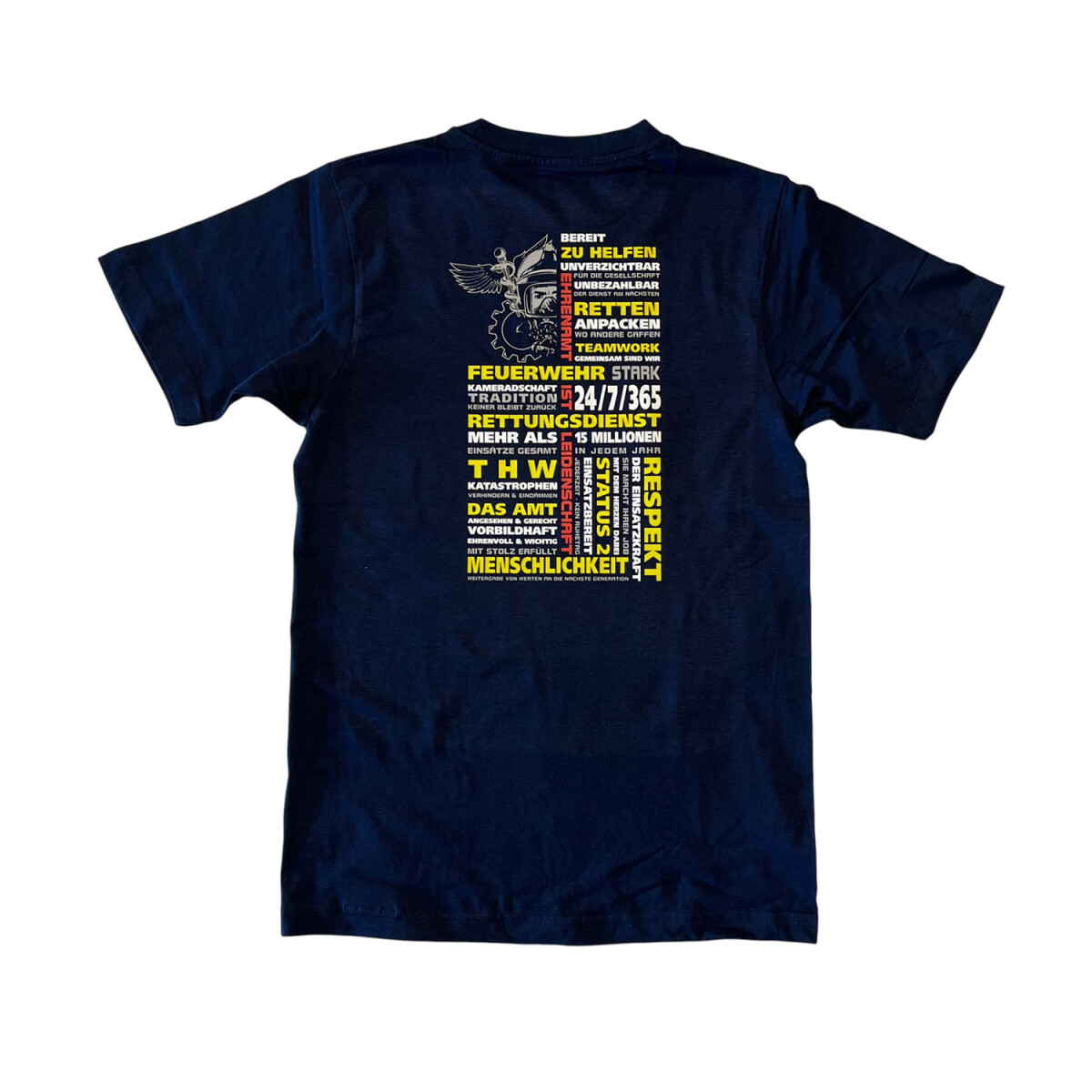 Feuerwehr T-Shirt Herren | XS | navyblau | Einzelstück