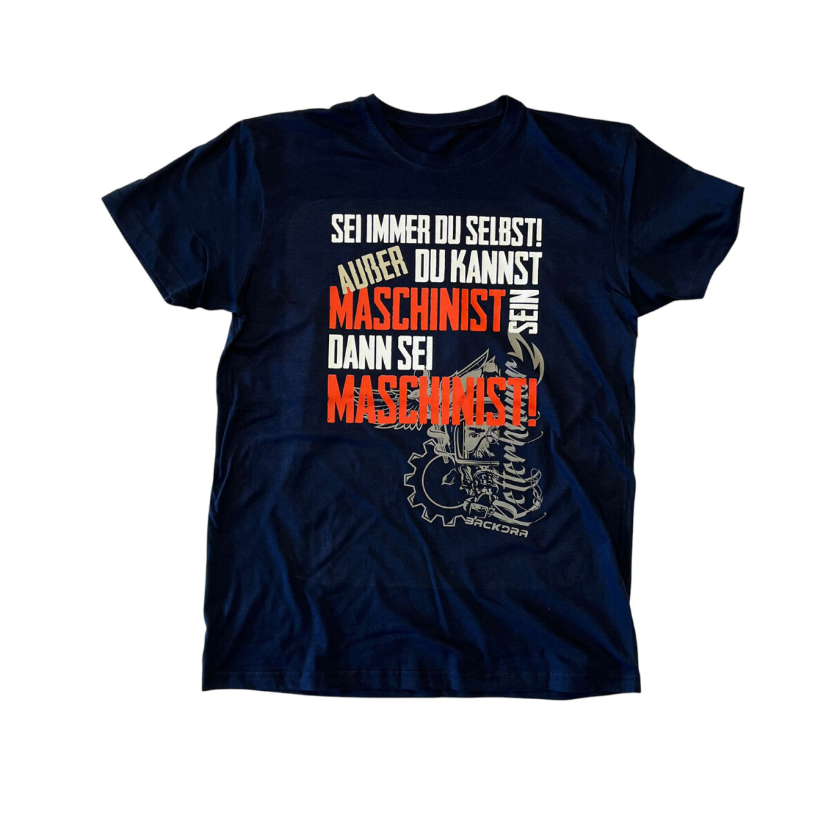 Fun Feuerwehr T-Shirt Herren | L | navyblau | Einzelstü