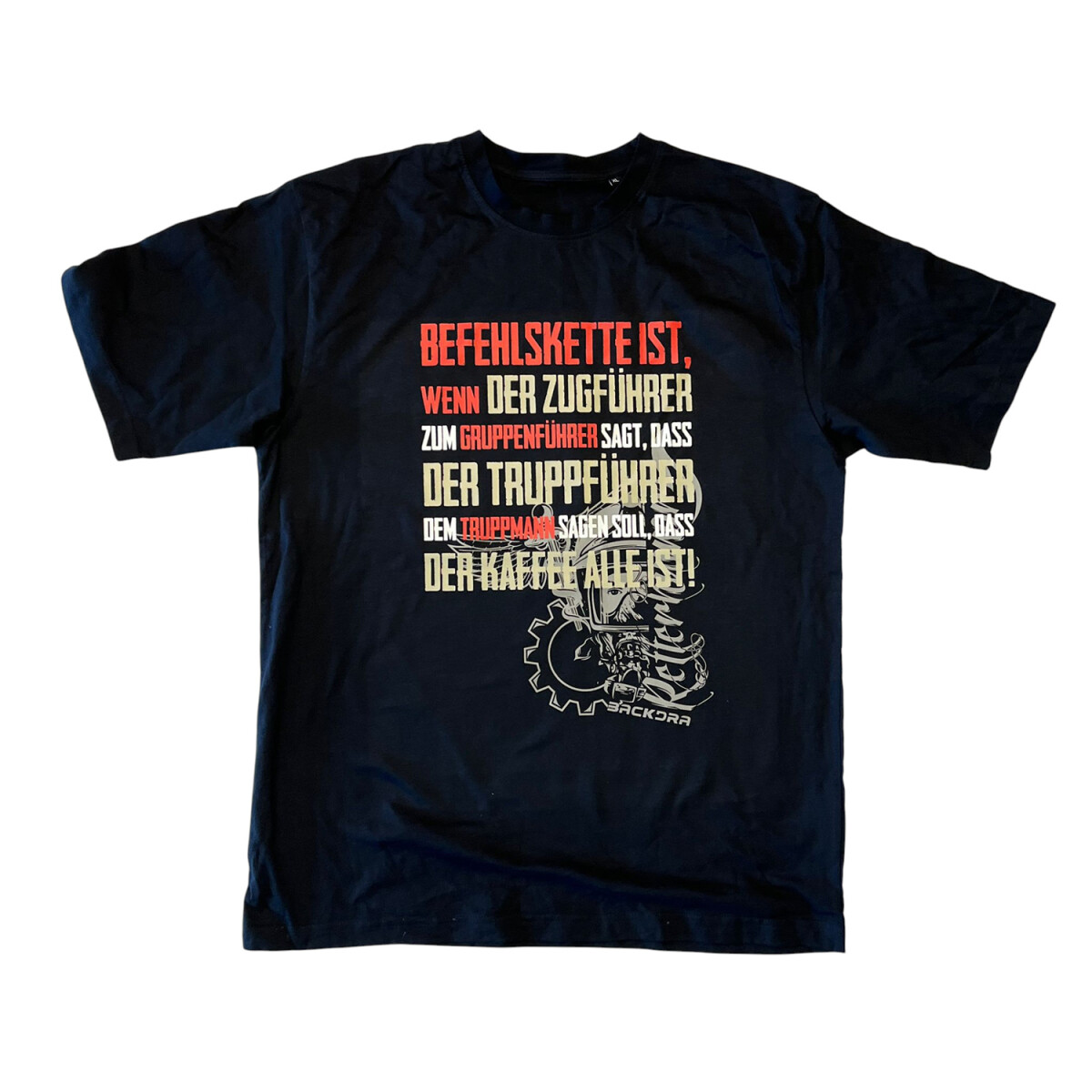 Fun Feuerwehr T-Shirt Herren | XL | schwarz | Einzelstü