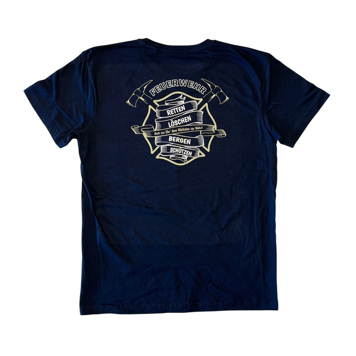 Feuerwehr T-Shirt Herren | L | navyblau | Einzelstück